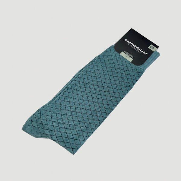 calcetines verde diseno de rombos marca emporium cl sico 135240 VERDE 1