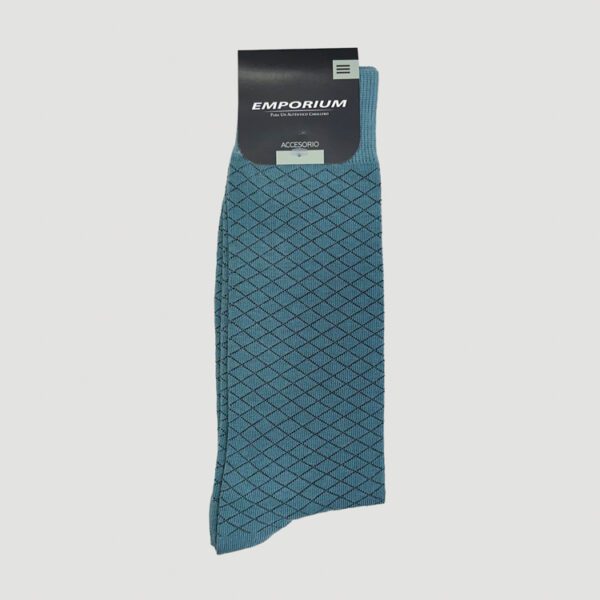 calcetines verde diseno de rombos marca emporium cl sico 135240 VERDE 2