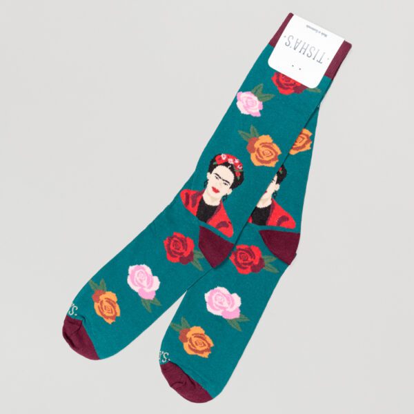 calcetines verde diseno frida marca tishas cl sico 151917 VERDE 1