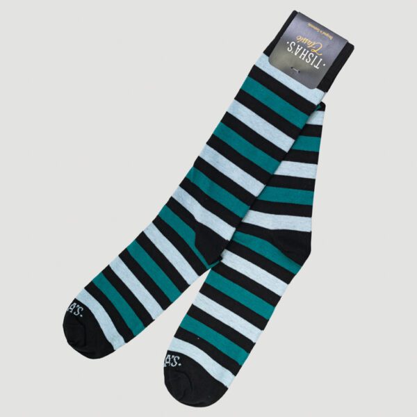 calcetines verde diseno lineal marca tishas cl sico 146412 VERDE 1