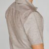 Camisa beige diseño lino plano marca Business Casual slim | 127447 - Imagen 2