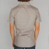 Camisa beige diseño lino plano marca Business Casual slim | 127447 - Imagen 4