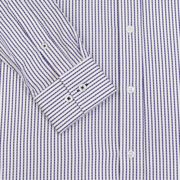 camisa azul con diseno de lineas marca emporium cl sico 140541 AZUL 3