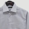 camisa azul con diseno de lineas marca emporium slim 140492 AZUL 2