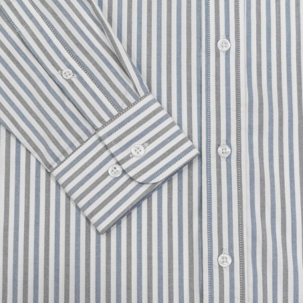 camisa azul con diseno de lineas marca emporium slim 140492 AZUL 3