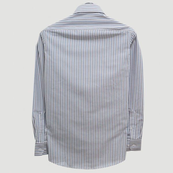 camisa azul con diseno de lineas marca emporium slim 140492 AZUL 4