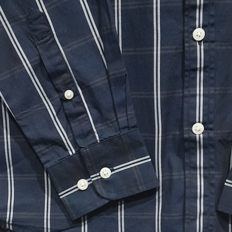 camisa azul diseno con lineas marca carven cl sico 147491 AZUL MA 3