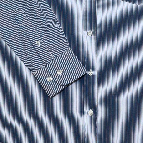 camisa azul diseno con lineas marca smart slim 138582 AZUL 2