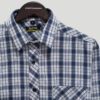 Camisa azul diseño de cuadros marca Business Casual slim | 130333 - Imagen 2