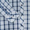 Camisa azul diseño de cuadros marca Business Casual slim | 130333 - Imagen 4