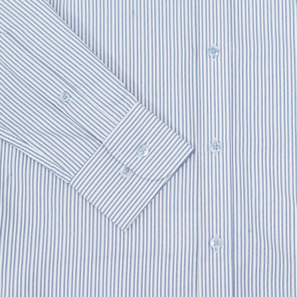 camisa azul diseno de lineas marca smart slim 141334 AZUL 3