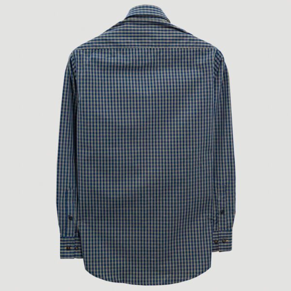 camisa azul diseno de mini cuadros marca emporium cl sico 140520 AZUL 4