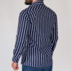 camisa azul estructura l neas verticales marca business casual slim 144158 AZUL 3