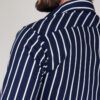 camisa azul estructura l neas verticales marca business casual slim 144158 AZUL 4