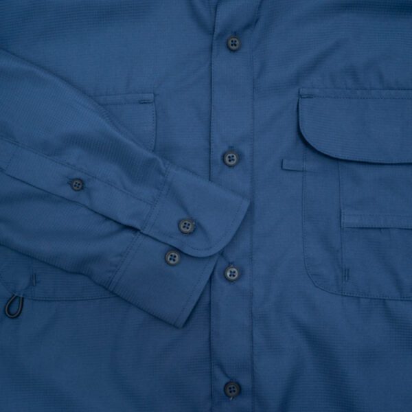 camisa azul estructura labrada marca bcasual cl sico 155022 AZUL 4
