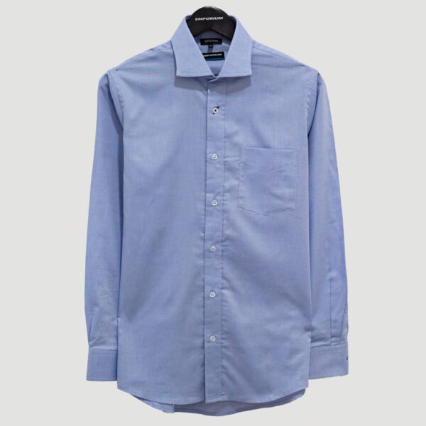 camisa azul estructura labrada marca emporium cl sico 140531 AZUL 1