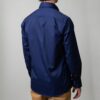 camisa azul estructura oxford liso marca business casual slim 147716 AZUL 3