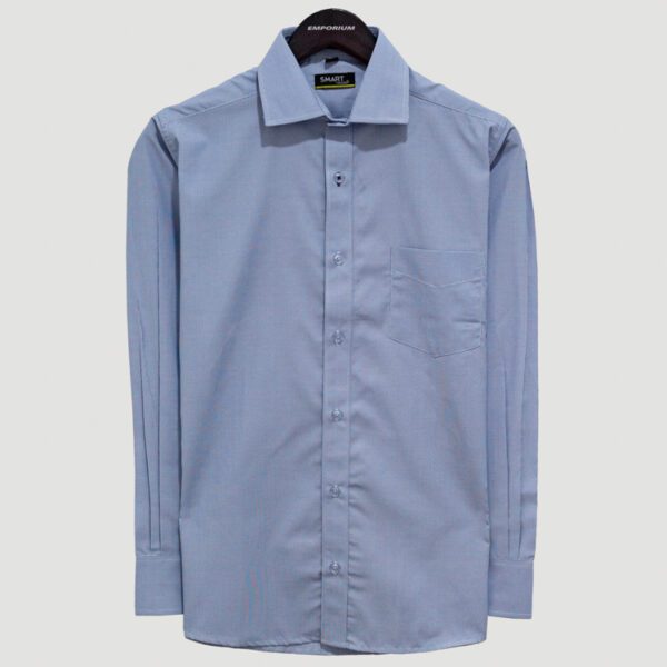 camisa azul estructura plana marca smart slim 141199 AZUL 1
