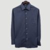 camisa azul marino estructura labrada marca colletti cl sico 151137 AZUL MA 1