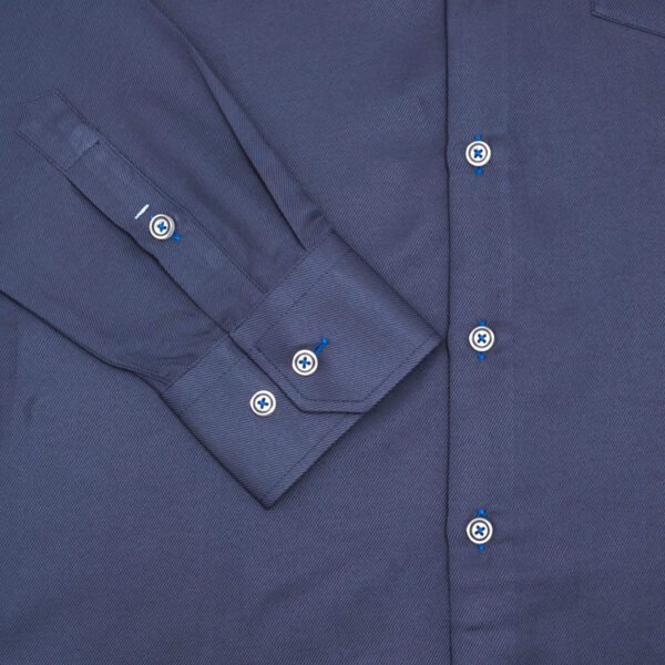 camisa azul marino estructura labrada marca colletti cl sico 151137 AZUL MA 4