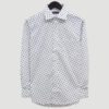 camisa blanca con diseno de treboles marca emporium slim 140483 BLANCO 1