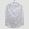 camisa blanca con diseno de treboles marca emporium slim 140483 BLANCO 3