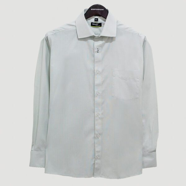 camisa blanca diseno plano marca smart slim 138564 VERDE 1