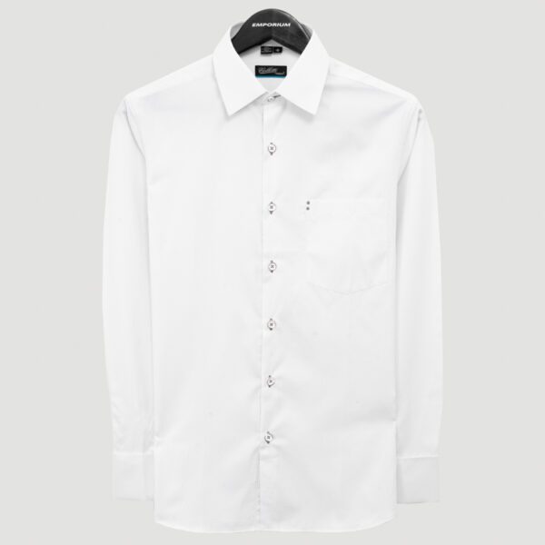 camisa blanca estructura labrada marca colletti cl sico 151091 306009 1