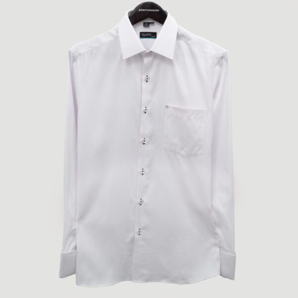 camisa blanca estructura labrada marca colletti cl sico 151154 BLANCO 1