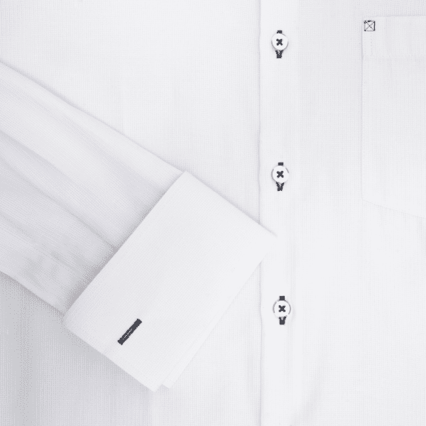 camisa blanca estructura labrada marca colletti cl sico 151154 BLANCO 4