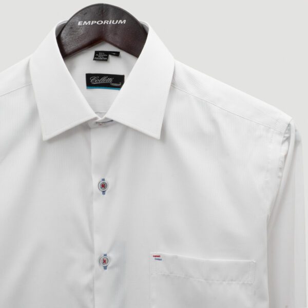 camisa blanca estructura labrada marca colletti cl sico 151163 BLANCO 2