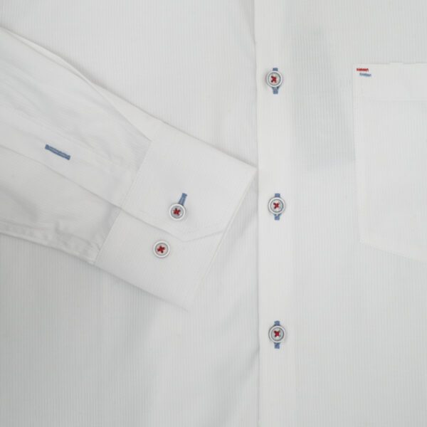 camisa blanca estructura labrada marca colletti cl sico 151163 BLANCO 4