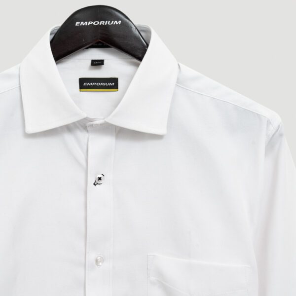 camisa blanca estructura labrada marca emporium slim 149195 BLANCO 2