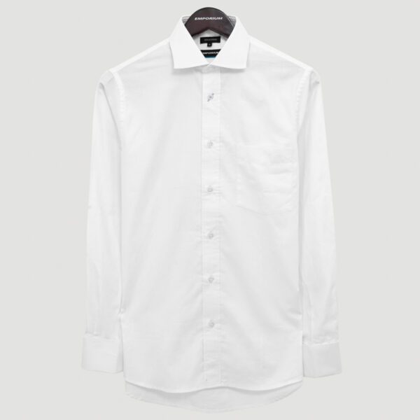 camisa blanca estructura plana marca emporium cl sico 150347 BLANCO 1