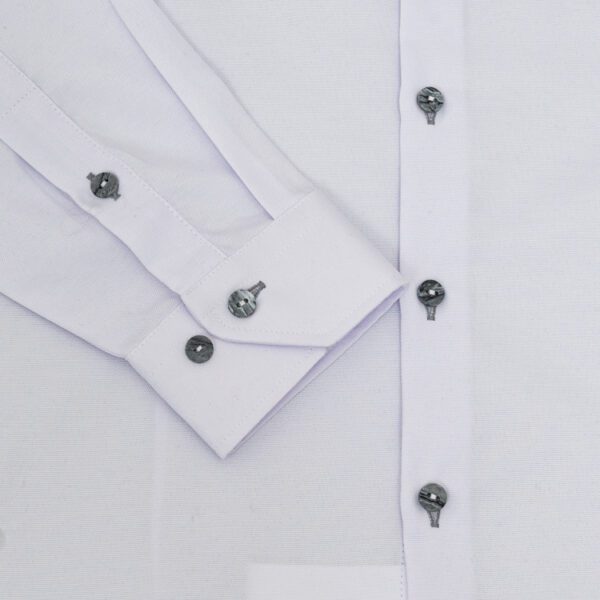 camisa blanco estructura labrada marca bcasual cl sico 150441 BLANCO 4