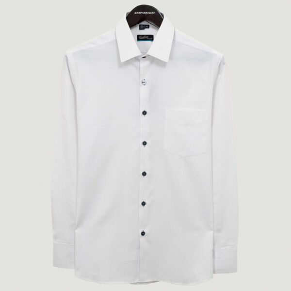 camisa blanco estructura labrada marca colletti cl sico 148746 BLANCO 1