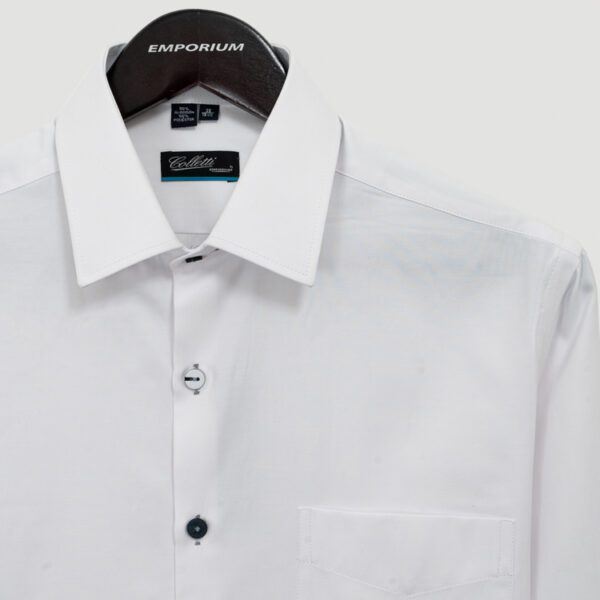camisa blanco estructura labrada marca colletti cl sico 148746 BLANCO 2