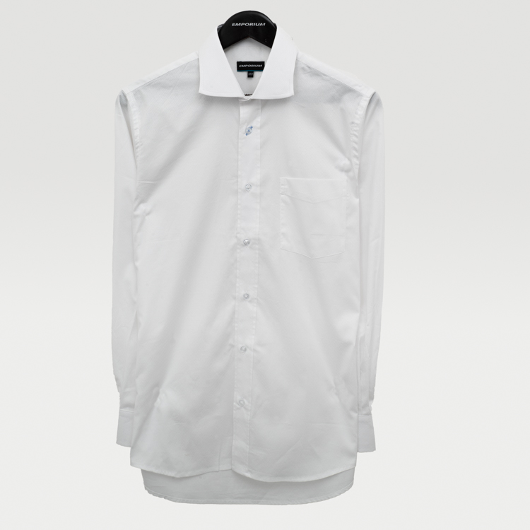 camisa blanco estructura labrada marca emporium cl sico 156270 324096 1