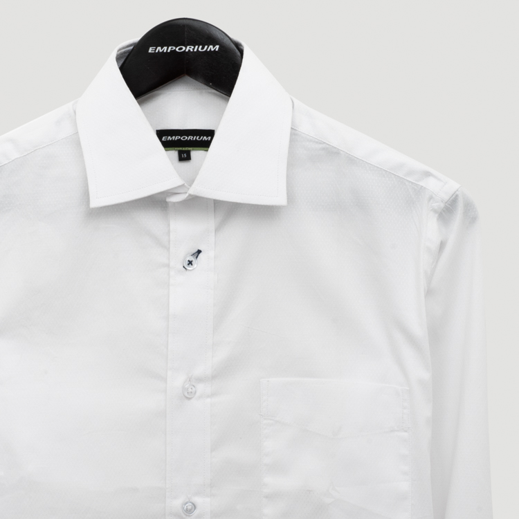 camisa blanco estructura labrada marca emporium slim 156306 BLANCO 2