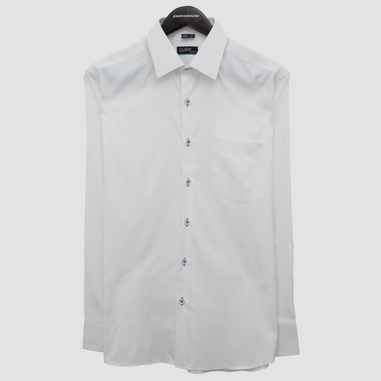 camisa blanco estructura plana marca colletti cl sico 151209 BLANCO 1