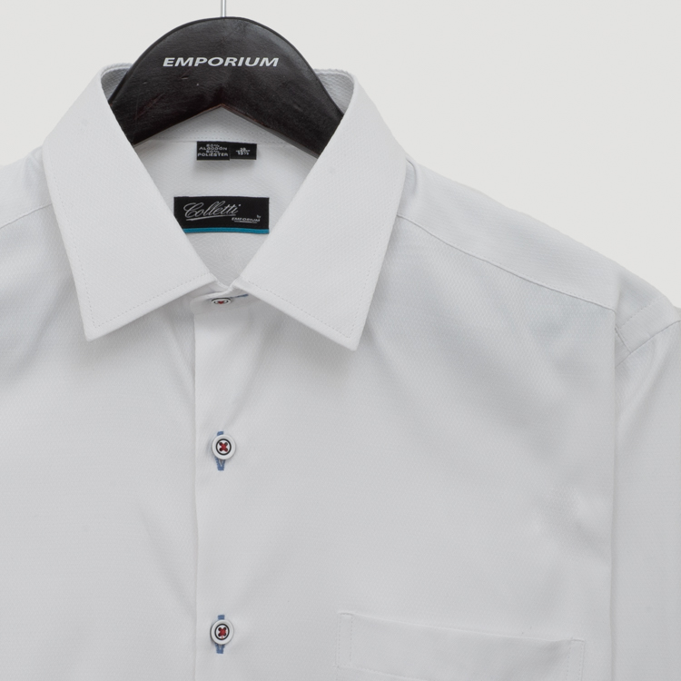 camisa blanco estructura plana marca colletti cl sico 151209 BLANCO 2