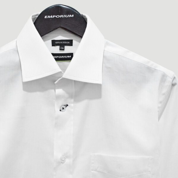 camisa blanco estructura plana marca emporium slim 141011 BLANCO 3