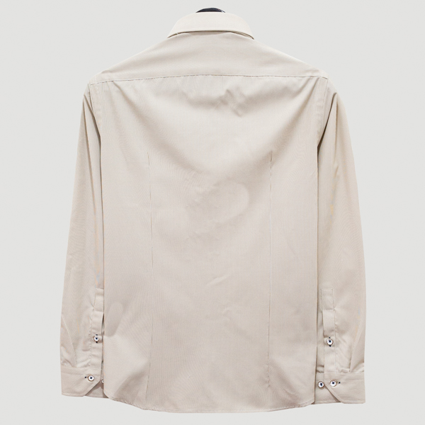 camisa caf diseno de lineas marca business casual cl sico 142086 CAFE 3