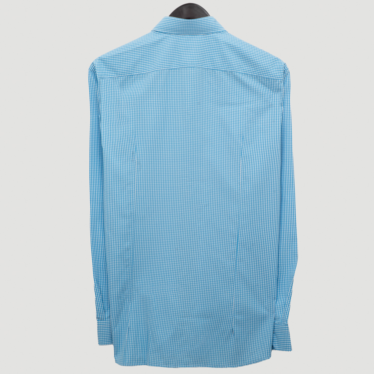 camisa casual celeste estructura plana marca business casual cl sico 155528 CELESTE 4