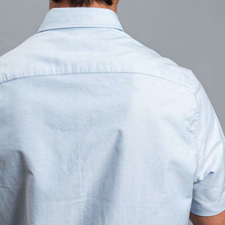 camisa casual celeste estructura plana marca carven slim 161520 CELESTE 3