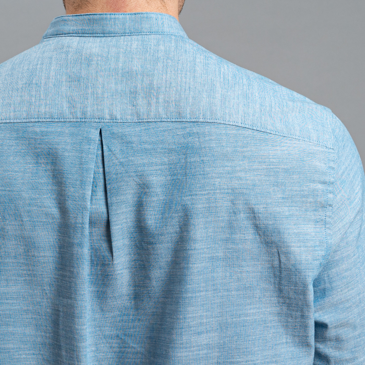 camisa casual celeste estructura plana marca carven slim 161521 CELESTE 3