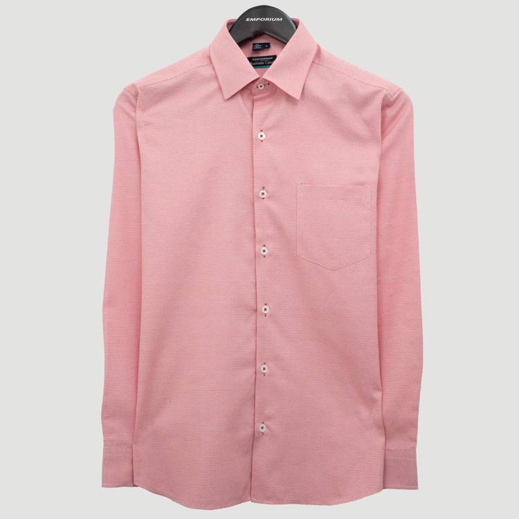 camisa casual rojo estructura plana marca business casual cl sico 155534 ROJO 1