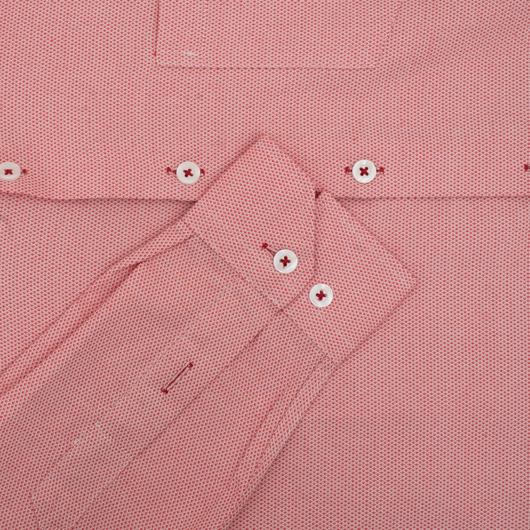 camisa casual rojo estructura plana marca business casual cl sico 155534 ROJO 3