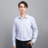 camisa celeste diseno de lineas marca smart slim 148260 CELESTE 1