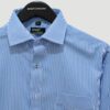 camisa celeste diseno l neas verticales marca smart slim 127720 CELESTE 2